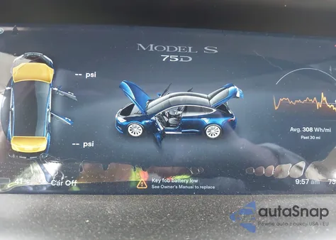 2017 Tesla Model S 100D/60D/75D/90D/P100D from USA, damaged, VIN 5YJSA1E2XHF199545